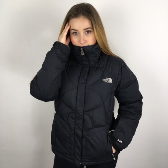 North Face 600 Down Puffer Classic Cold Weather Fall/Winter Cozy Black Jacket - Picture 6 of 16